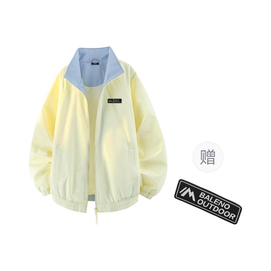 BALENO Trench Coats Women's Stand Collar Moderate Reversible