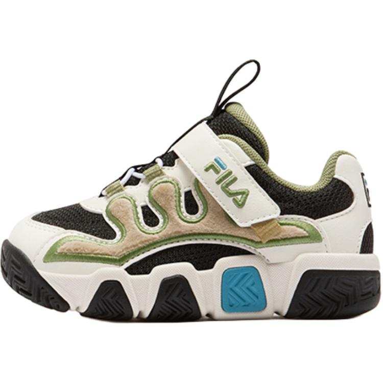 FILA KIDS Cat Claw Low top Toddler Shoes Black White Green Infant And Toddler