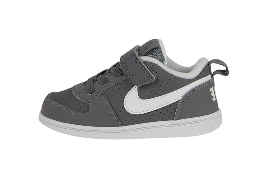 Nike Nike Court Borough Slip Resistant Cushioning Abrasion Resistant Low top Toddler Shoes Gray Infant And Toddler