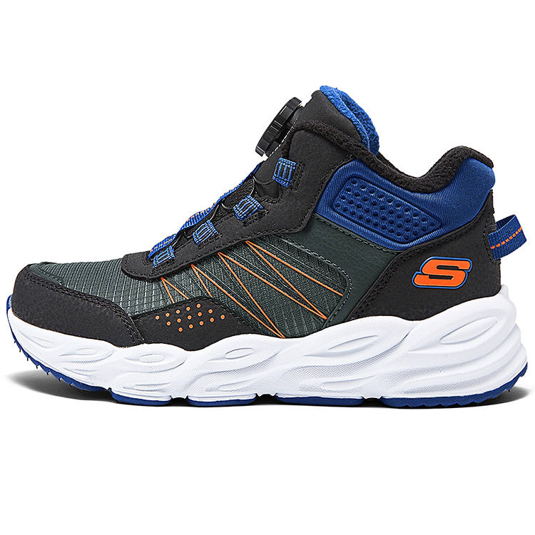Skechers Kids Abrasion Resistant Mid top Kids' Outdoor Shoes Charcoal Black Kids'