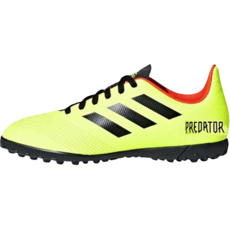 Adidas Adidas Predator Tango 18.4 Trendy Slip Resistant Abrasion Resistant Low top Kids' Soccer Shoes Green Teenagers