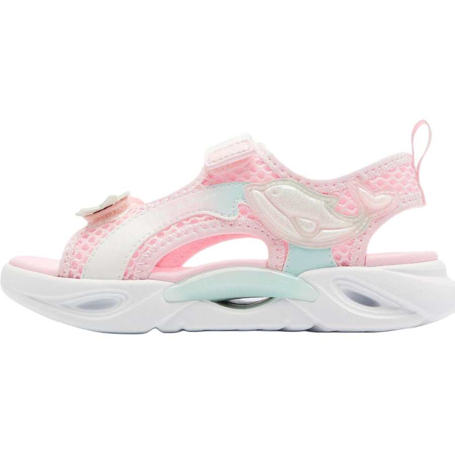 QIAODAN Slip Resistant And Breathable Low top Children's Sandals Pink Children Aged 3 7 Years Old