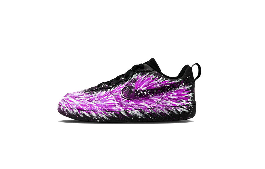 Nike Nike Court Borough Ninetales 5.0 Leather Balance Low top Kids' Skateboarding Shoes Black Teenagers