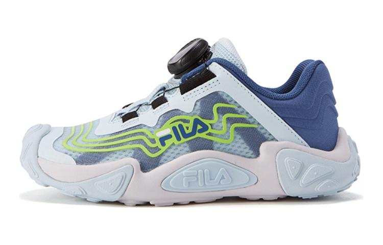 FILA KIDS Slip Resistant Running Shoes Illusion Blue FILA White Kids'