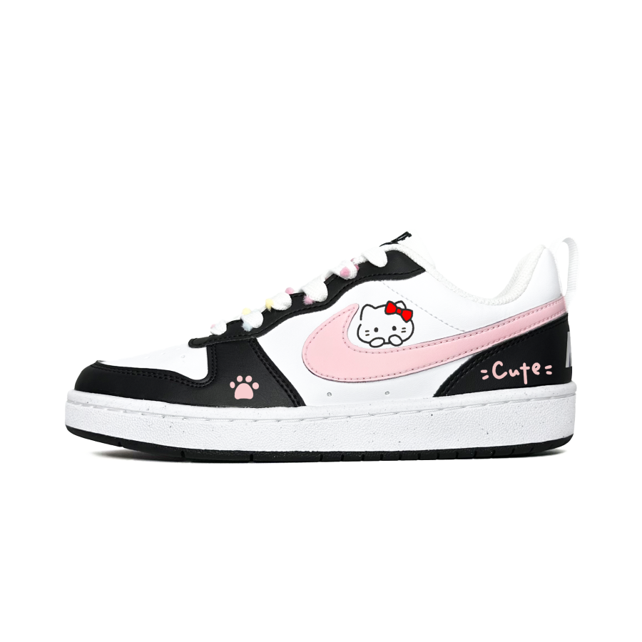 Nike Nike Court Borough Pink Meow Slip Resistant Abrasion Resistant Slip Resistant Abrasion Resistant Low top
