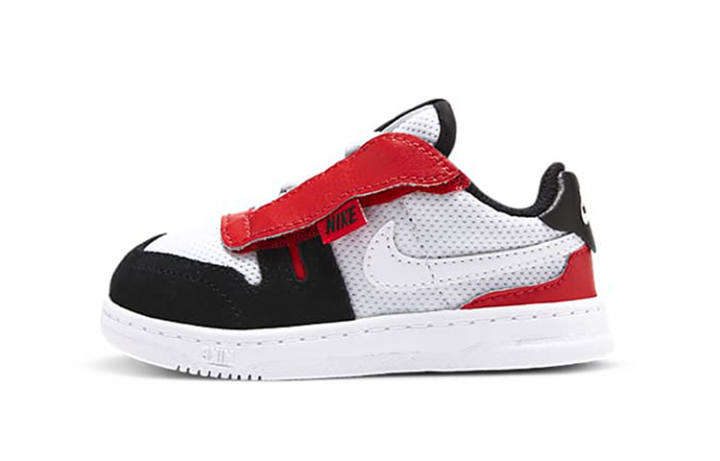 Nike Nike Squash Type Low top Skateboard Shoes Black White Red Infant And Toddler