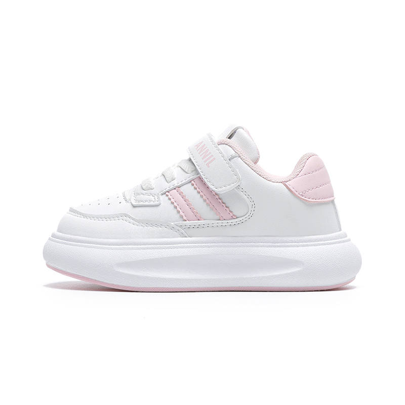Annil Slip Resistant Abrasion Resistant Slip Resistant Abrasion Resistant Low top Skateboard Shoes White Pink Kids'