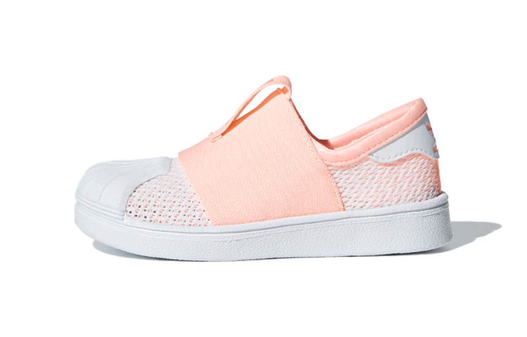 Adidas Originals Abrasion Resistant Low top Toddler Shoes Pink White Infant And Toddler