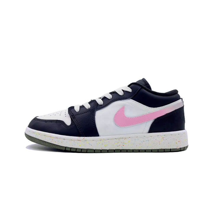 Jordan Jordan Air Jordan 1 Panda Pink Synthetic Leather Slip Resistant Cushioning Abrasion Resistant Height Increasing