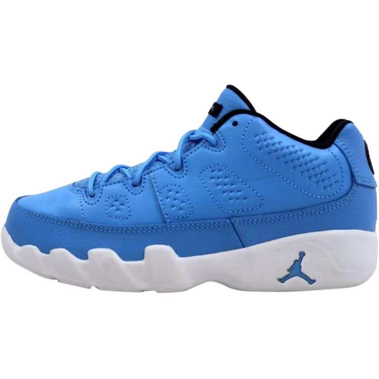 Jordan Jordan Air Jordan 9 Abrasion Resistant Breathable Low top Children's Basketball Shoes Blue Kids'