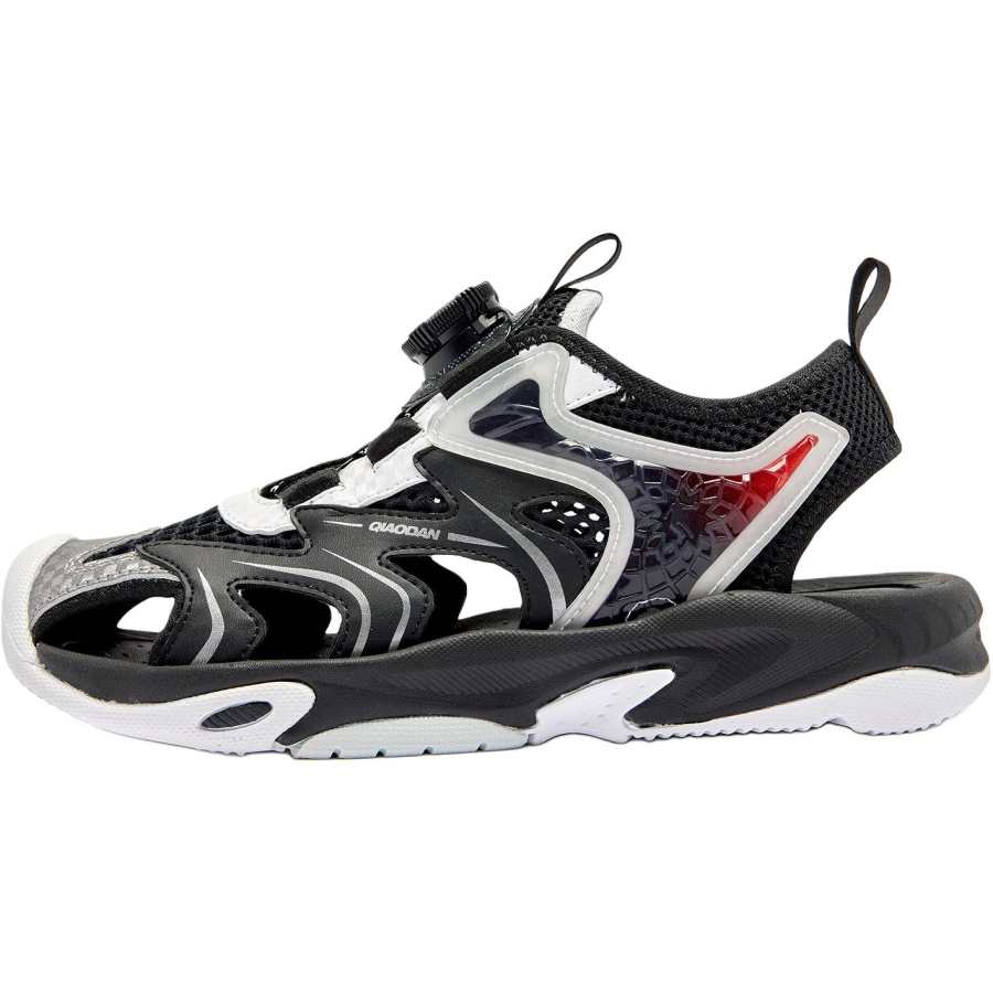 QIAODAN Low top Sandal Black Silver Teenagers