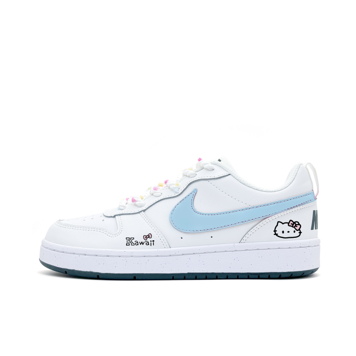 Nike Nike Court Borough Meowth The Great Synthetic Leather Slip Resistant Abrasion Resistant