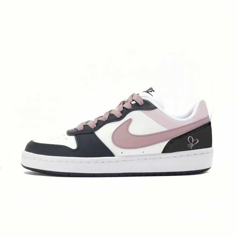 Nike Nike Court Borough LOW RECRAFT Cushioning, Wear Resistant Low top Kids' Skateboarding Shoes Pink Teenagers