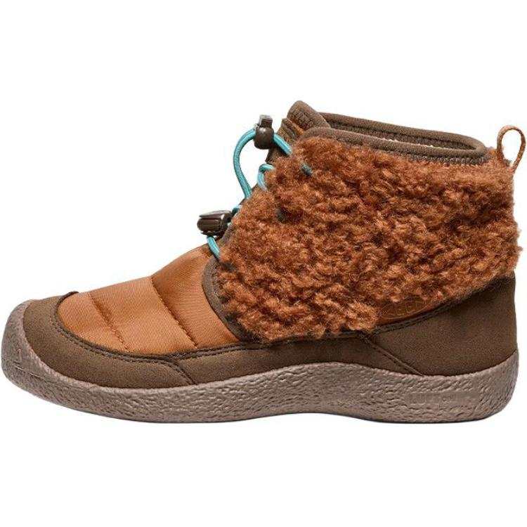 Keen HOWSER II CHUKKA WP Comfortable And Trendy Slip Resistant Thermal Kids Lifestyle Shoes Brown Kids'