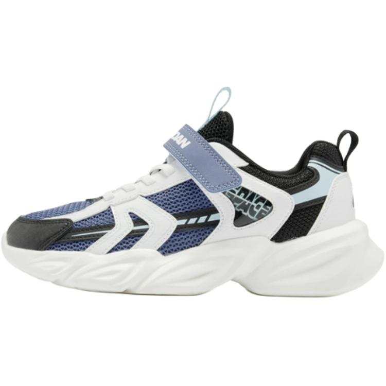 QIAODAN Textile, Synthetic Leather Low top Casual Shoes Blue Teenagers