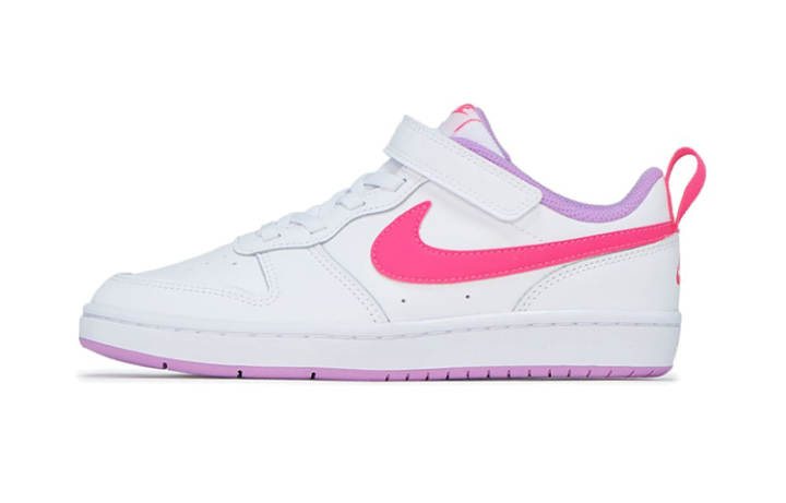 Nike Nike Court Borough Low 2 White Fuchsia Glow PS