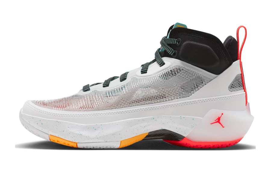 Jordan Jordan Air Jordan 37 'Guo Ailun Slip Resistant Anti Kick Cushioning Mid top Basketball Shoes White Black Unisex