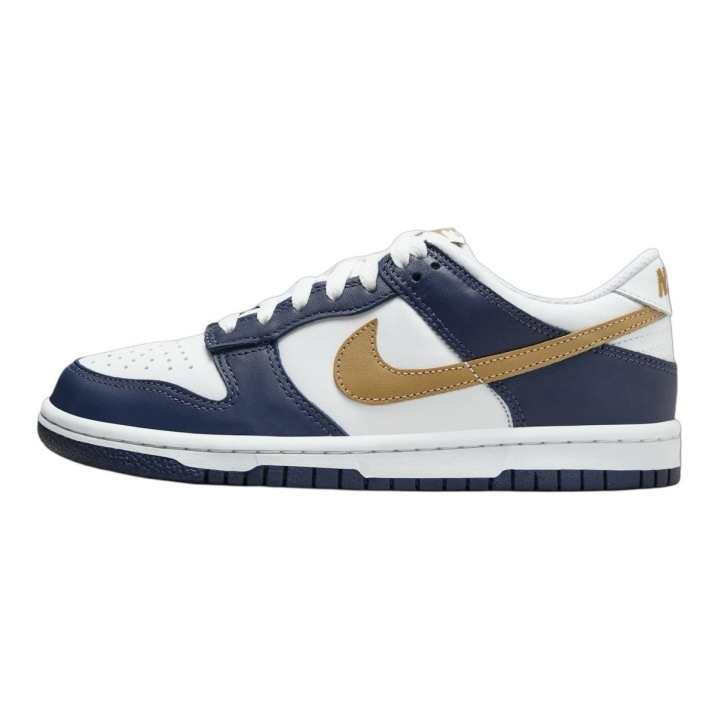 Nike Nike Leather Low top Skateboard Shoes White Blue Unisex