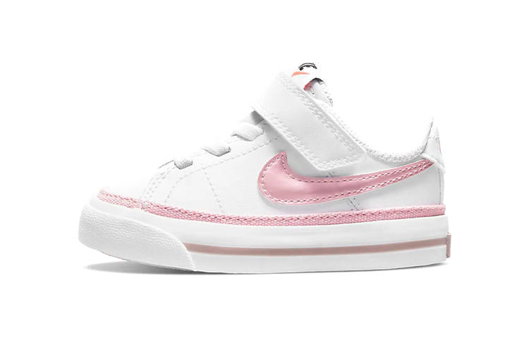 Nike Nike Court Legacy Slip Resistant, Abrasion Resistant, Breathable Low top Toddler Shoes Pink White Infant And Toddler