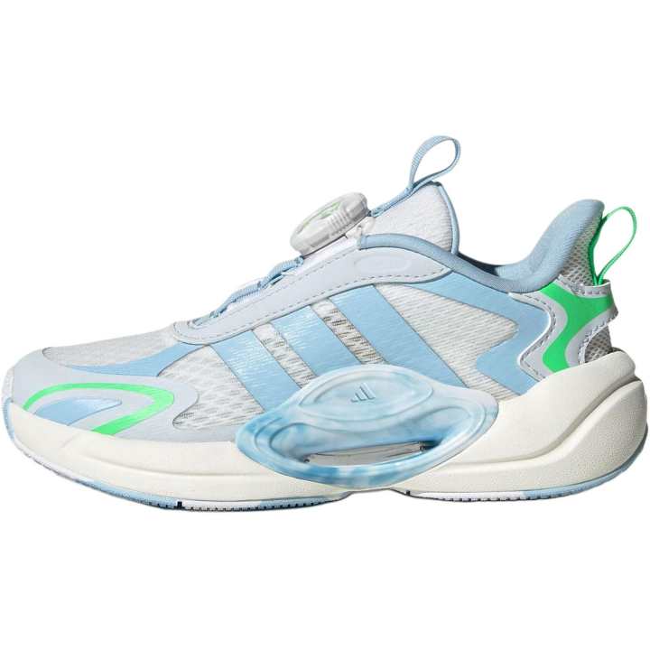 Adidas Adidas Galaxy Slip Resistant Abrasion Resistant Low top Kids Lifestyle Shoes Bright White/Pink Blue/Light Blue Kids'