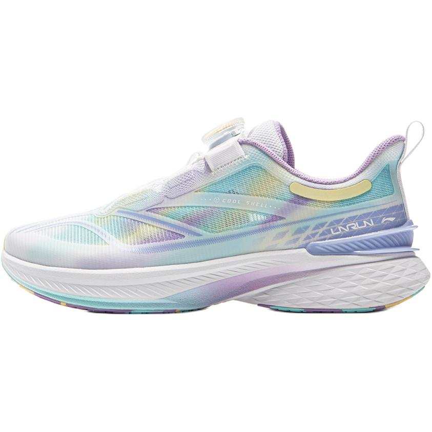 Li-Ning YOUNG Li Ning YOUNG Running Low top Running Shoes Standard White/Snow Blue Purple/Crayon Yellow Unisex