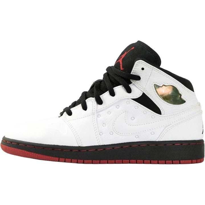 Jordan Jordan Air Jordan 1 Mid top Basketball Shoes White Unisex