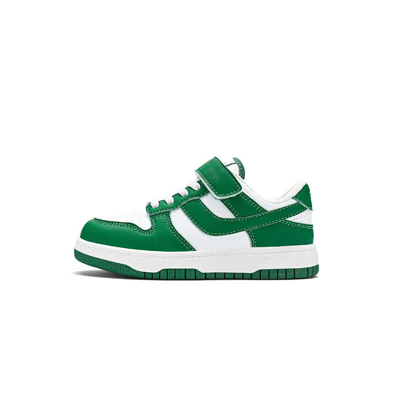 SNOOPY Xingji Skateboard Abrasion Resistant Slip Resistant Low top Kids' Skateboarding Shoes White Green Kids'