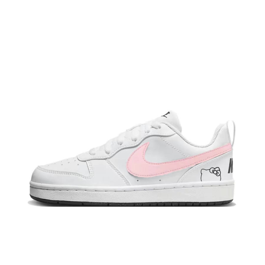 Nike Nike Court Borough Slip Resistant Cushioning Abrasion Resistant Low top Kids' Skateboarding Shoes Pink Teenagers