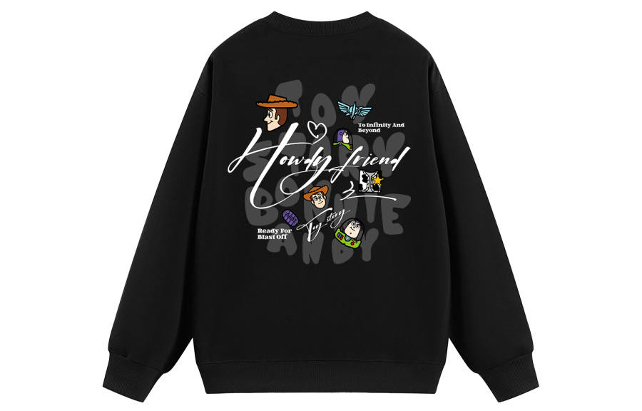 Disney Sweatshirts Unisex Crew Neck Thickened Heavyweight