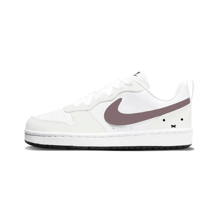 Nike Nike Court Borough Synthetic Leather Cushioning Abrasion Resistant Cushioning, Wear Resistant Low top