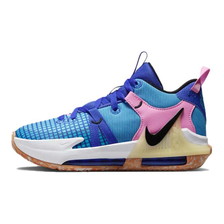 Nike Nike Lebron 7 Mid top Basketball Shoes Blue White Unisex