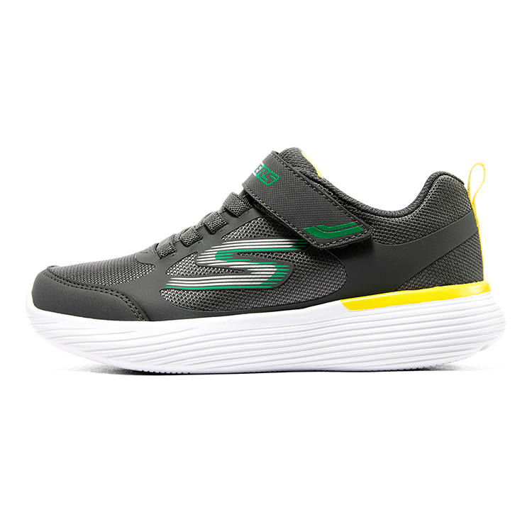 Skechers Go Run 400 V2 Low top Kids Lifestyle Shoes Gray Yellow