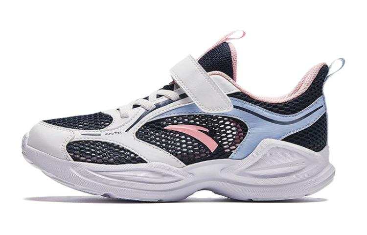 Antakids LingFeng Fabric Low top Running Shoes White Black Pink Teenagers