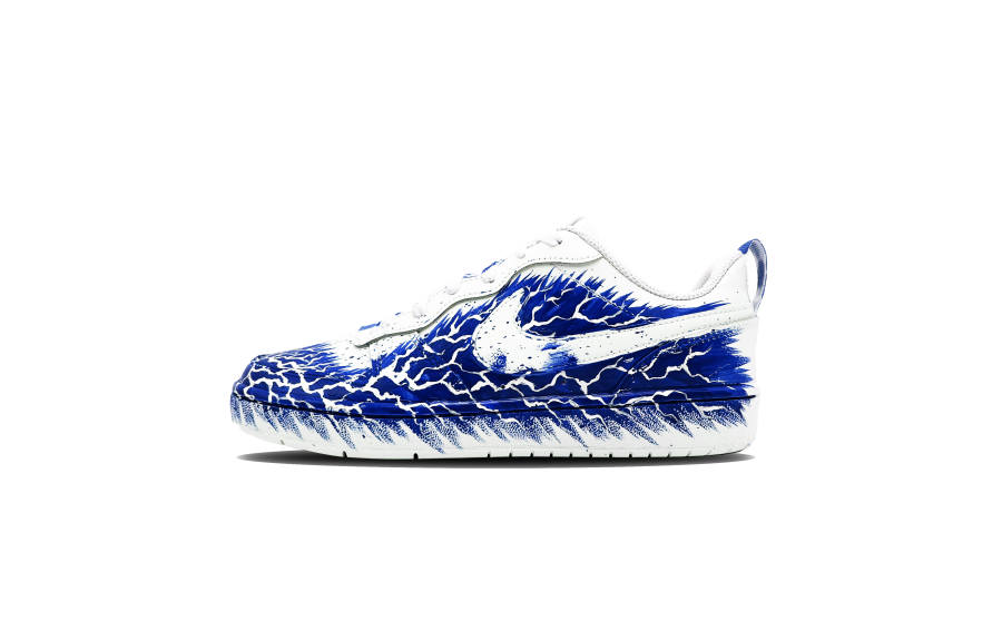 Nike Nike Court Borough Low 2 Leather Balance Low top Kids' Skateboarding Shoes Blue Teenagers