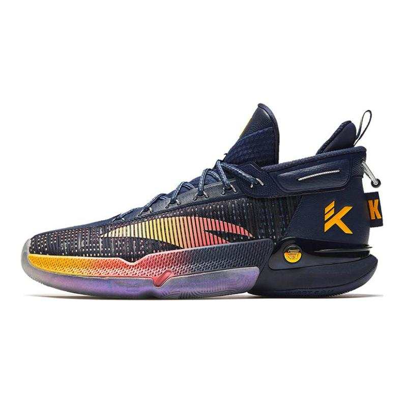Antakids KT9 High top Basketball Shoes Blue Yellow Unisex
