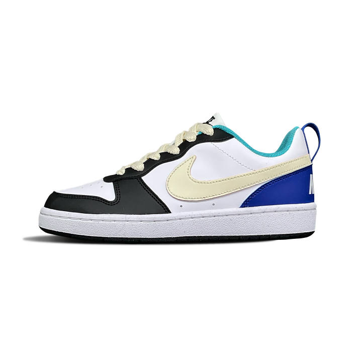 Nike Nike Court Borough Low Synthetic Leather Slip Resistant Cushioning Abrasion Resistant Low top Kids' Skateboarding Shoes