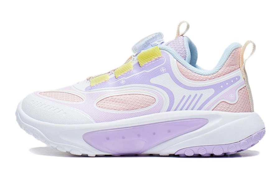Li-Ning YOUNG Li Ning YOUNG Slip Resistant Low top Kids' Running Shoes Pink Purple Kids'