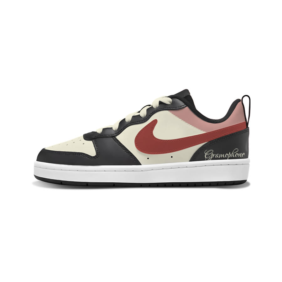 Nike Nike Court Borough Leather Abrasion Resistant Abrasion Resistant Low top Skateboard Shoes Beige Yellow Kids'