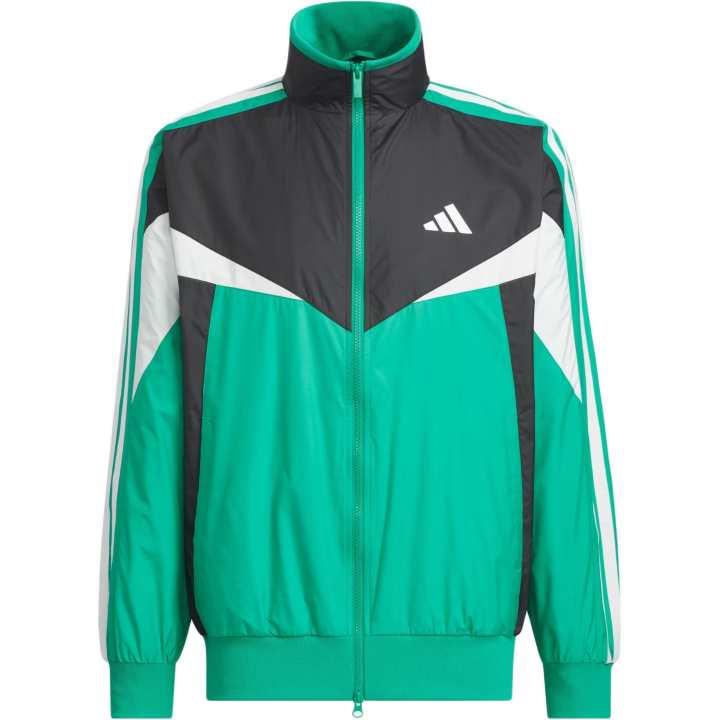 Adidas Adidas Jackets Men's Court Green/Black/Core White Stand Collar Moderate Other