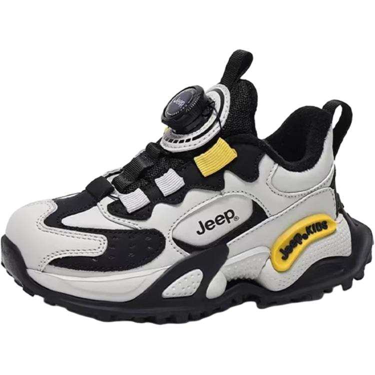 Jeep Low top Kids Lifestyle Shoes Gray Black Kids'