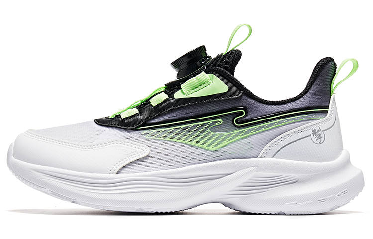 ERKE KIDS Fila Erke Slip Resistant Abrasion Resistant Low top Kids' Running Shoes White Green Unisex