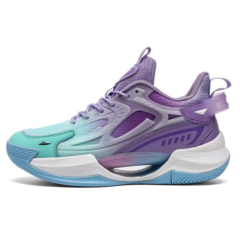 KUDING Cushioning Slip Resistant Abrasion Resistant Mid top Basketball Shoes Unisex