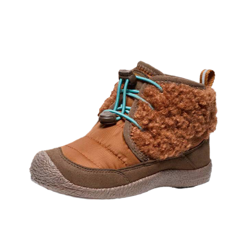 Keen Howser 2 Fabric Abrasion Resistant Thermal High top Kids Lifestyle Shoes Brown Children Aged 3 7 Years Old