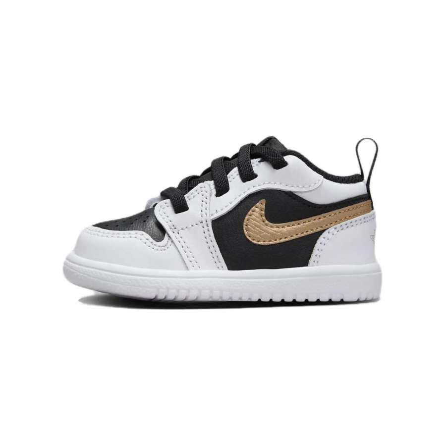 Jordan Jordan Air Jordan 1 Low top Toddler Shoes White Black Gold Infant And Toddler