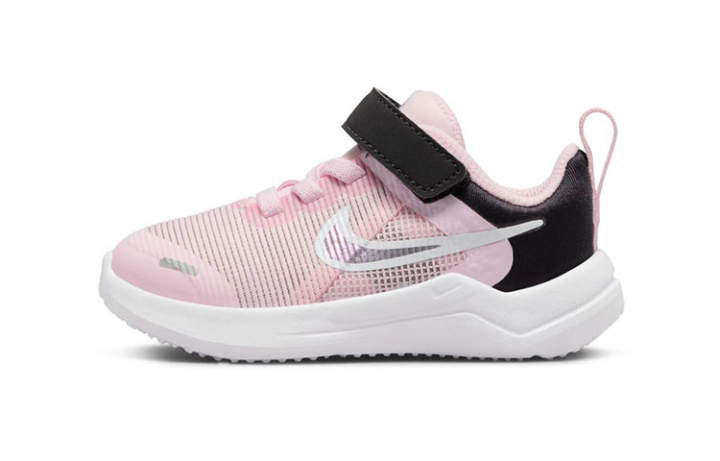 Nike Nike Downshifter 12 Recyclable Material Slip Resistant Cushioning Abrasion Resistant Low top Toddler Shoes Pink Black