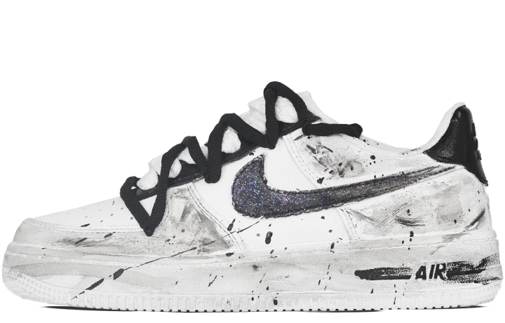 Nike Nike Air Force 1 LE Synthetic Leather Slip Resistant Cushioning Abrasion Resistant Low top Kids' Skateboarding Shoes