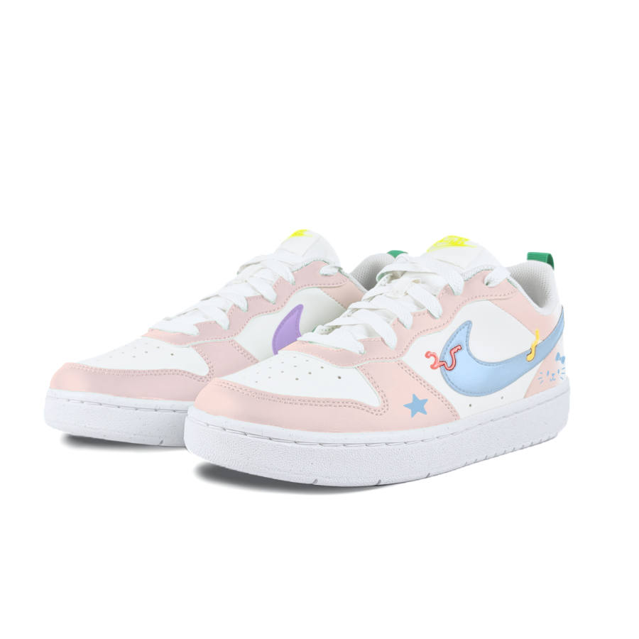 Nike Nike Court Borough Low Recraft Bg Slip Resistant Abrasion Resistant Low top Kids' Skateboarding Shoes Pink Teenagers