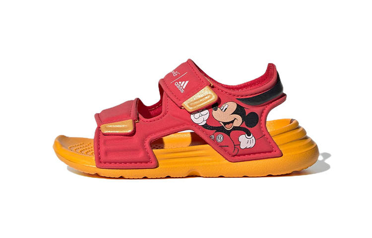 Adidas Disney x Adidas Altaswim Comfortable And Breathable Slip Resistant Slip Resistant Low top Toddler Shoes Red