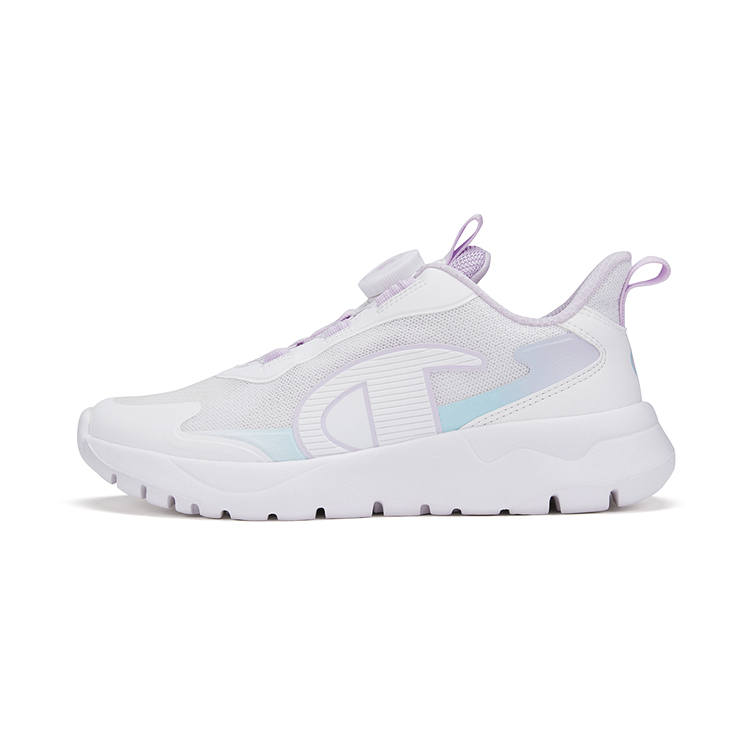 Champion Kids Breathable Low top Kids' Running Shoes White Purple Blue Kids'