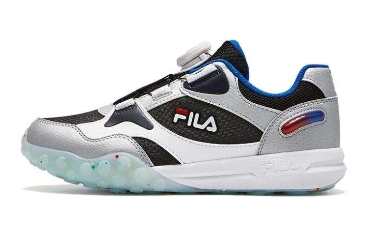 FILA KIDS Non slip Lightweight Low top Kids' Running Shoes Black FILA White Teenagers